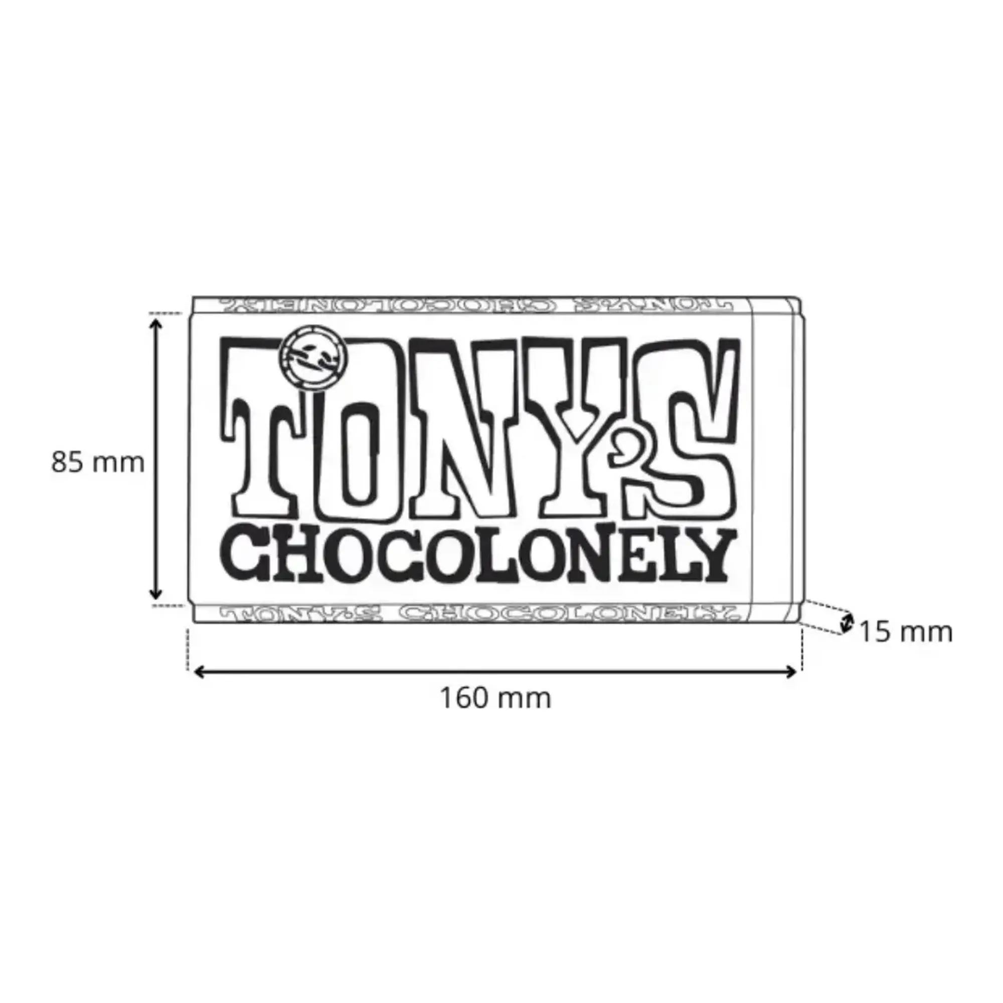 Tony's Chocolonely Reep Melk Noga Liefde (15x 180gr)