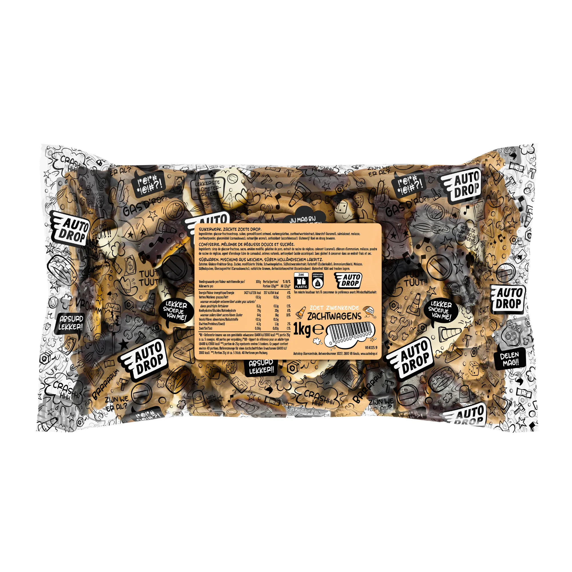 Autodrop Zacht Wagens (6x1kg)