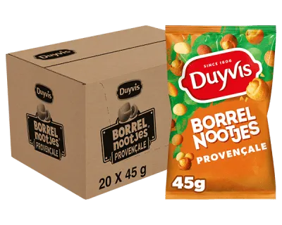 Duyvis Borrelnootjes Provencale (20x45gr)