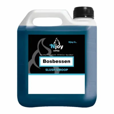 NJOY Slush Funniezz Siroop Bosbessen (5 liter)