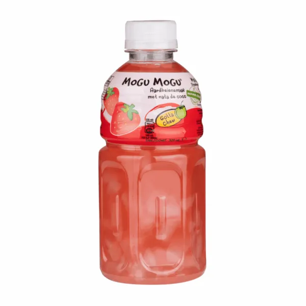 Mogu Mogu Aardbei Fles (6x 320ml) - Afbeelding 2