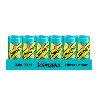 Schweppes Bitter Lemon Blik (24x 33cl)