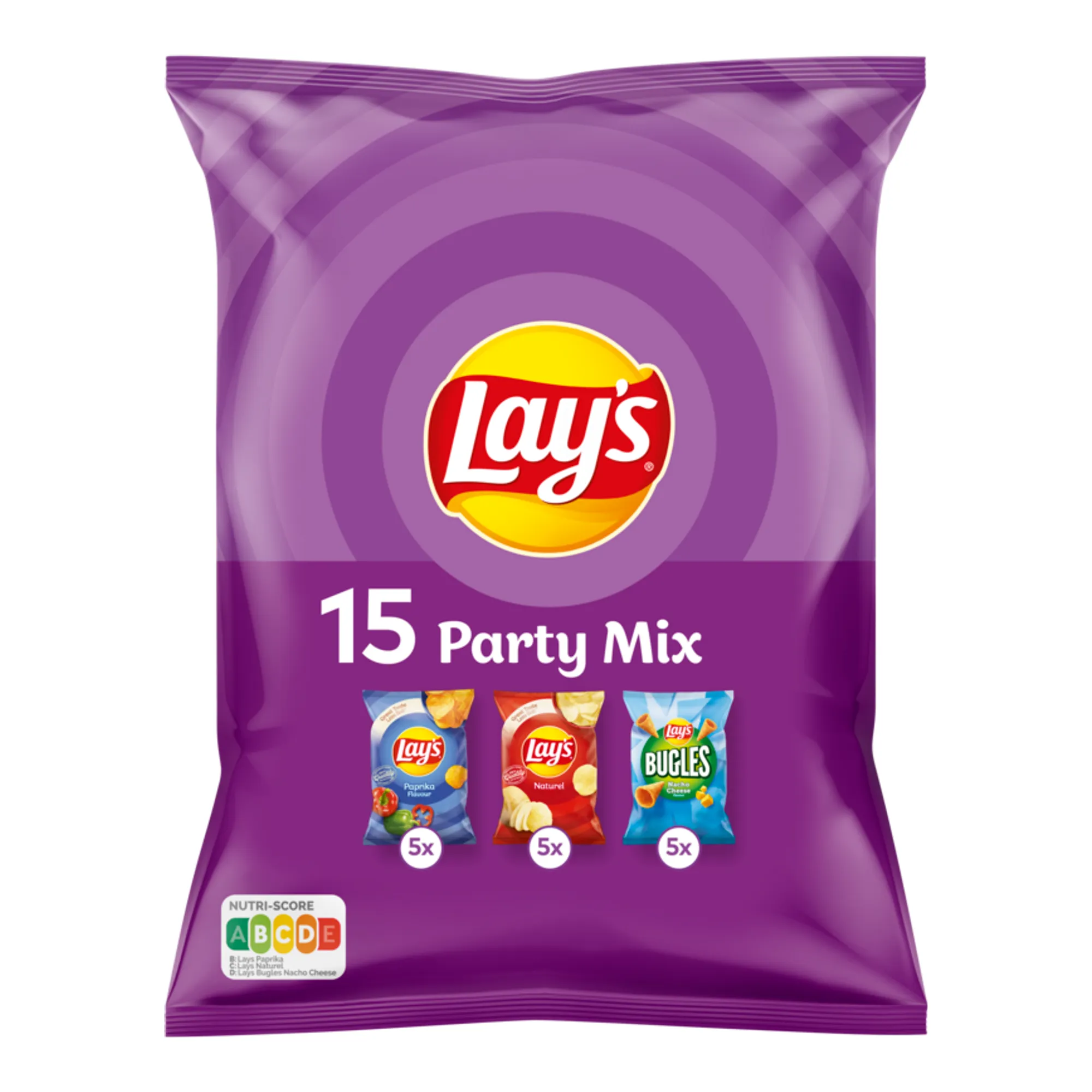 Lays Party Mix paprika naturel bugles 27,5gr (8x 15 stuks)