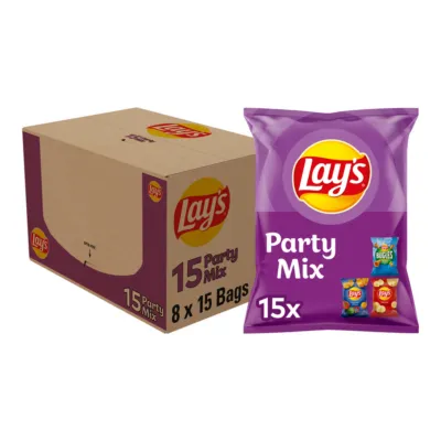 Lays Party Mix paprika naturel bugles 27,5gr (8x 15 stuks)
