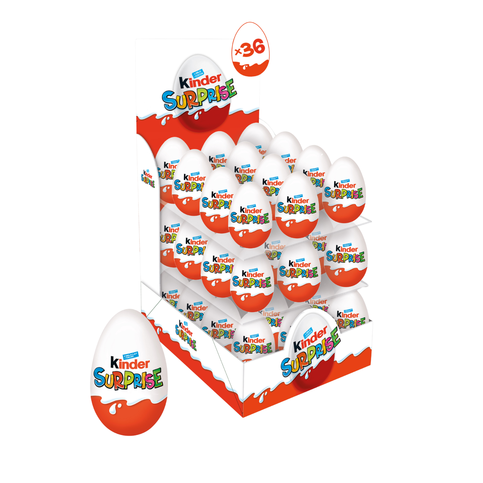 Kinder surprise eieren (36 stuks) afbeelding