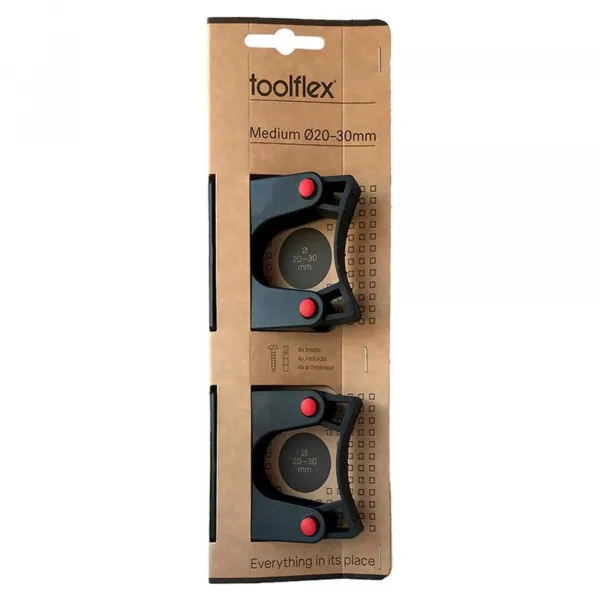 Toolflex Steelhouder Zwart 20-30 mm (Set van 2 stuks)