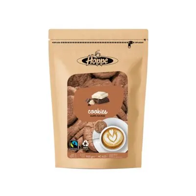 Hoppe cookies double chocolate fairtrade 900 gr