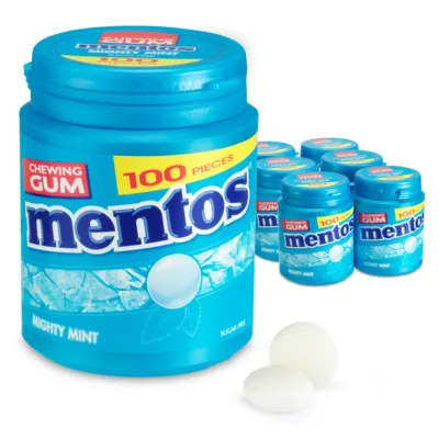 Mentos Kauwgom Mighty Mint XL (6x 100 stuks)