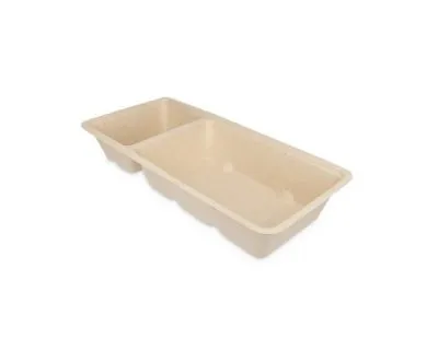 Snackbakje A20 Bagasse PFAS vrij A14 saus