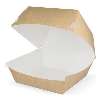 Hamburgerbak Groot Kraft/Wit (400 stuks)