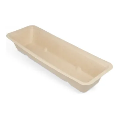 Snackbakje A16 Bagasse PFAS-vrij (500 stuks)