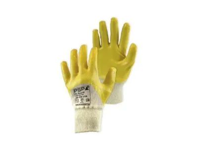 Werkhandschoen NBR Allround geel mt.9/L 144 paar