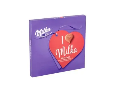 Milka Pralines Hazelnoot-nougatcrème I Love Milka (10x 110gr)