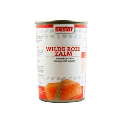 Nestor fancy wilde roze zalm blik 425 gr