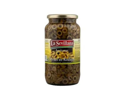 La Sevillana Groene Olijven Gesneden (935ml)