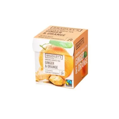 Bradley’s thee green/white ginger orange nr. 29 (6x 10 stuks)