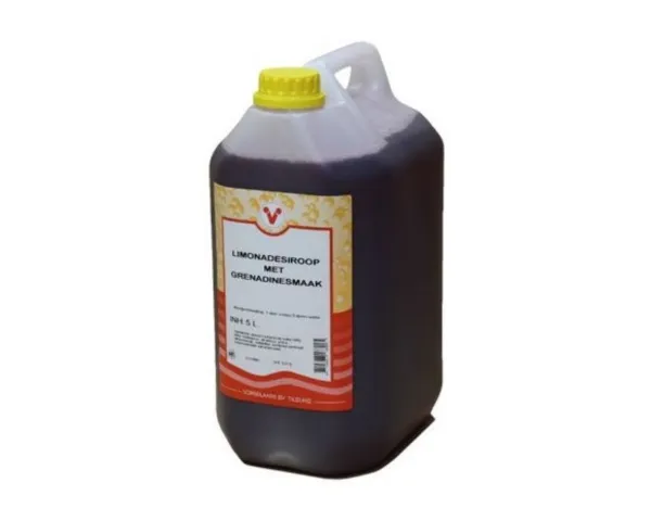Gruno Limonadesiroop Grenadine (5 liter)