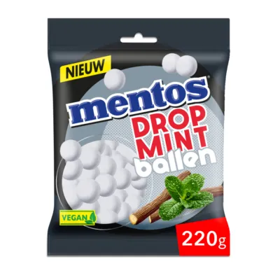 Mentos Dropmint Ballen Zak (12x 220gr)