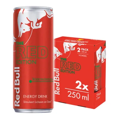 Red Bull the Red Edition Watermeloen Blik 250ml (12x 2-pack)