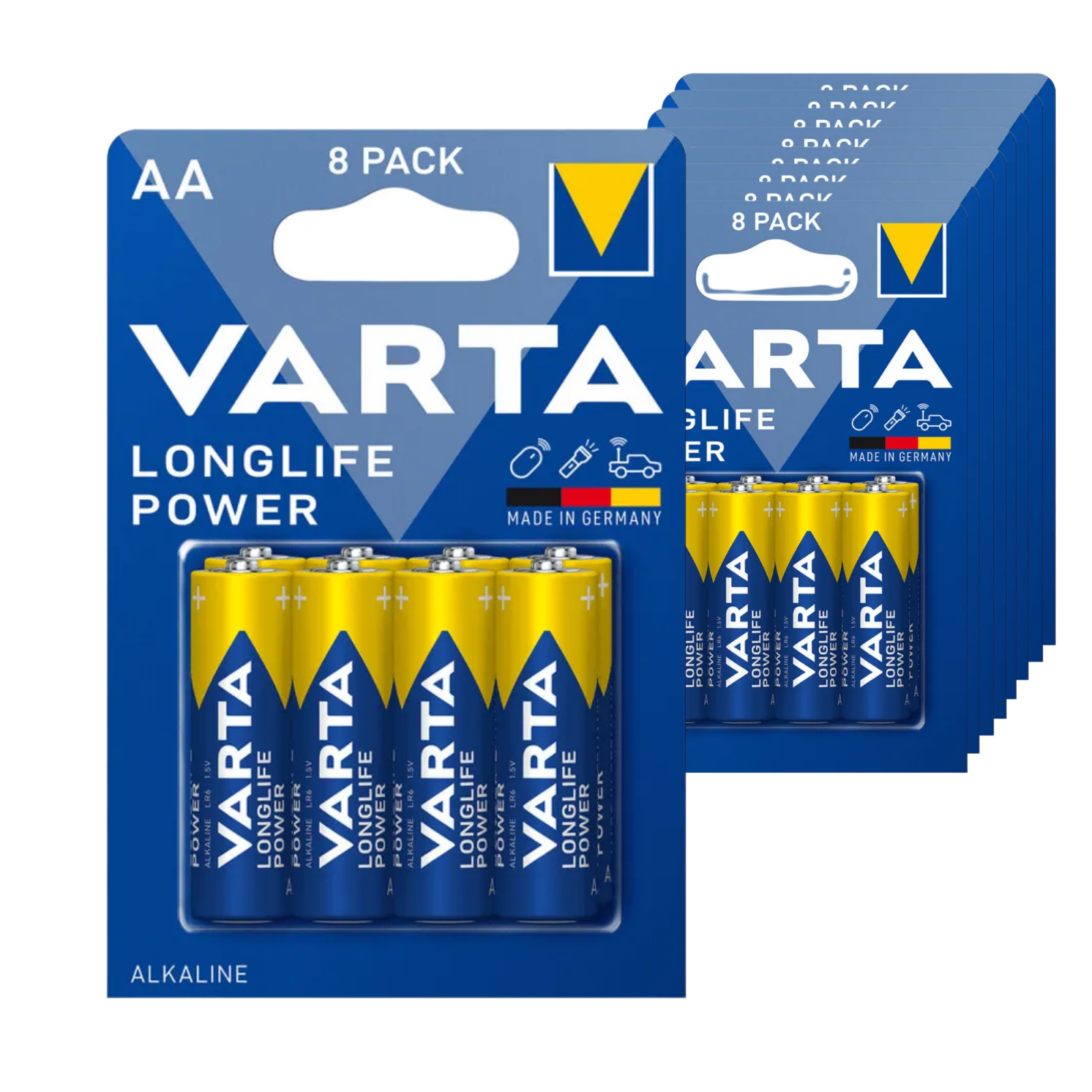 Varta aa longlife power batterijen lr6 (10x 8 stuks) afbeelding