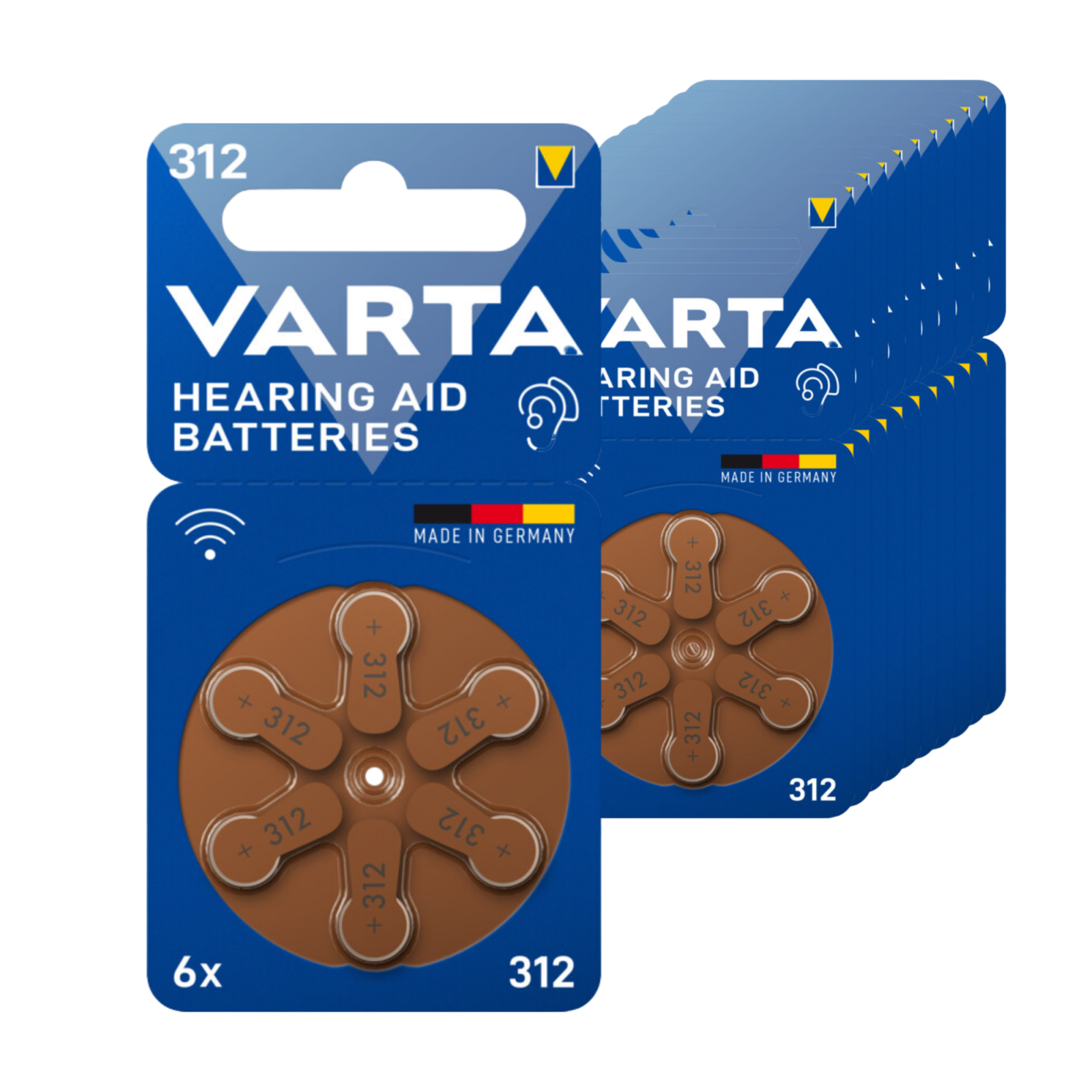 Varta hoortoestelbatterijen 312 (10x 6 stuks) afbeelding