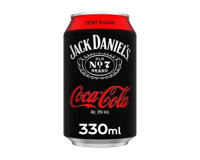 Jack daniel’s & Coca Cola Zero Blik (12x 33cl)