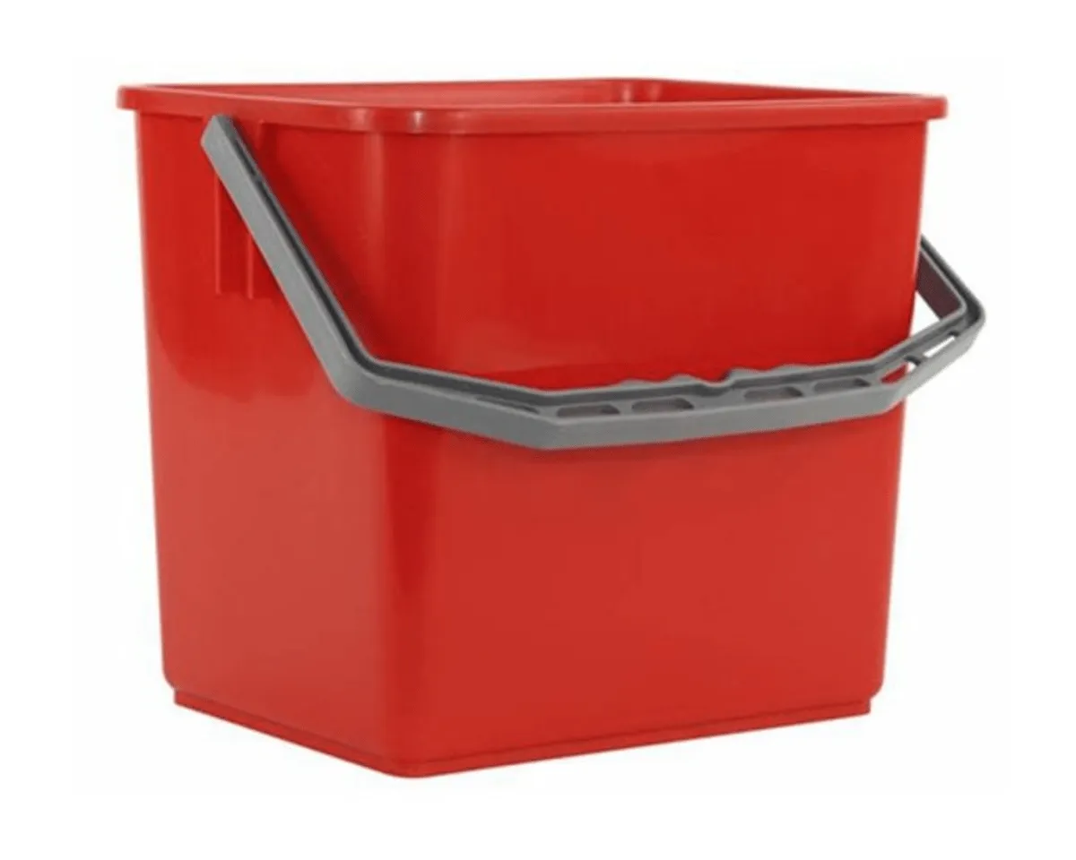 Betra Bucket Seau de camion de travail rouge de 6 litres