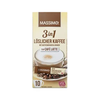 Massimo 3 in 1 cafe latte 125 gram