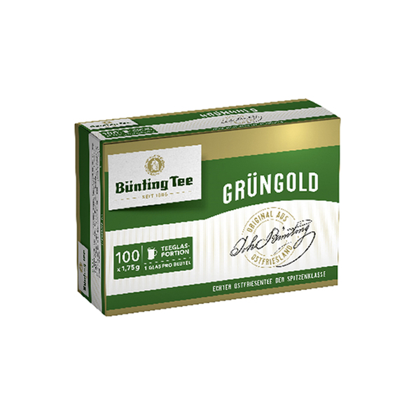 Bunting Tee grungold teebeutel pak (10x 100 stuks) afbeelding