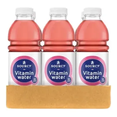 Sourcy Vitaminwater Framboos Granaatappel Vitaliteit (6x 1Ltr)