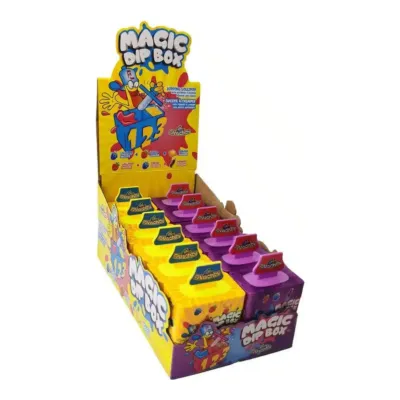Lollipop met poeder en vloeibaar snoep (12x 61gr)