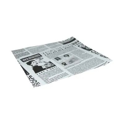 Vetvrij papier 33 x 30 cm krant wit