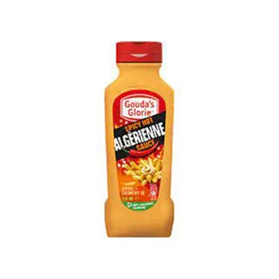 Gouda’ s glorie algerienne spicy saus 550ml.
