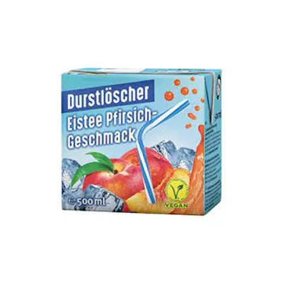 Durstloscher eistee pfirisch 0.5ltr. a12