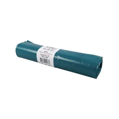 Afvalzak LDPE blauw 90x110cm. 70my a10