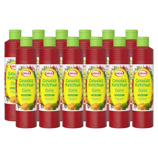 Hela Curry Gewürzketchup Delikat (12x 800ml)