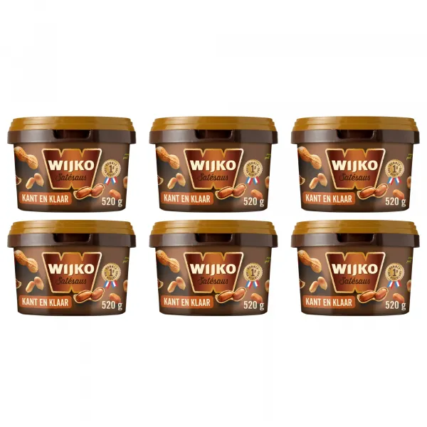 Wijko satesaus kant en klaar (6x 520gr)