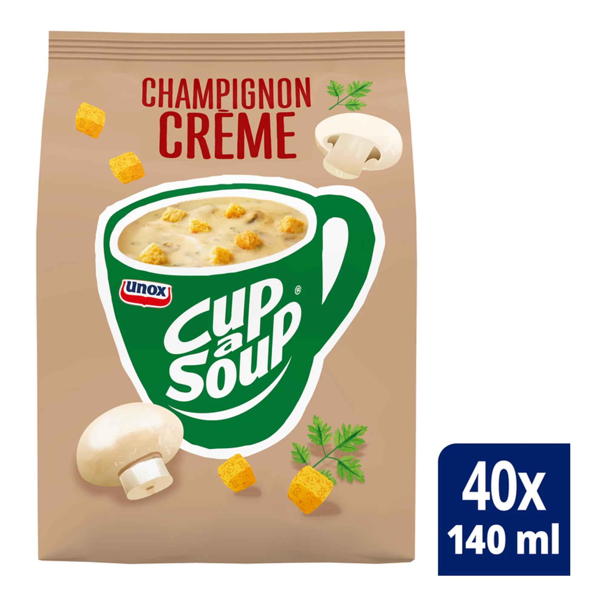 Unox Cup-a-Soup Vendingzak Champignon Crème (40-porties)