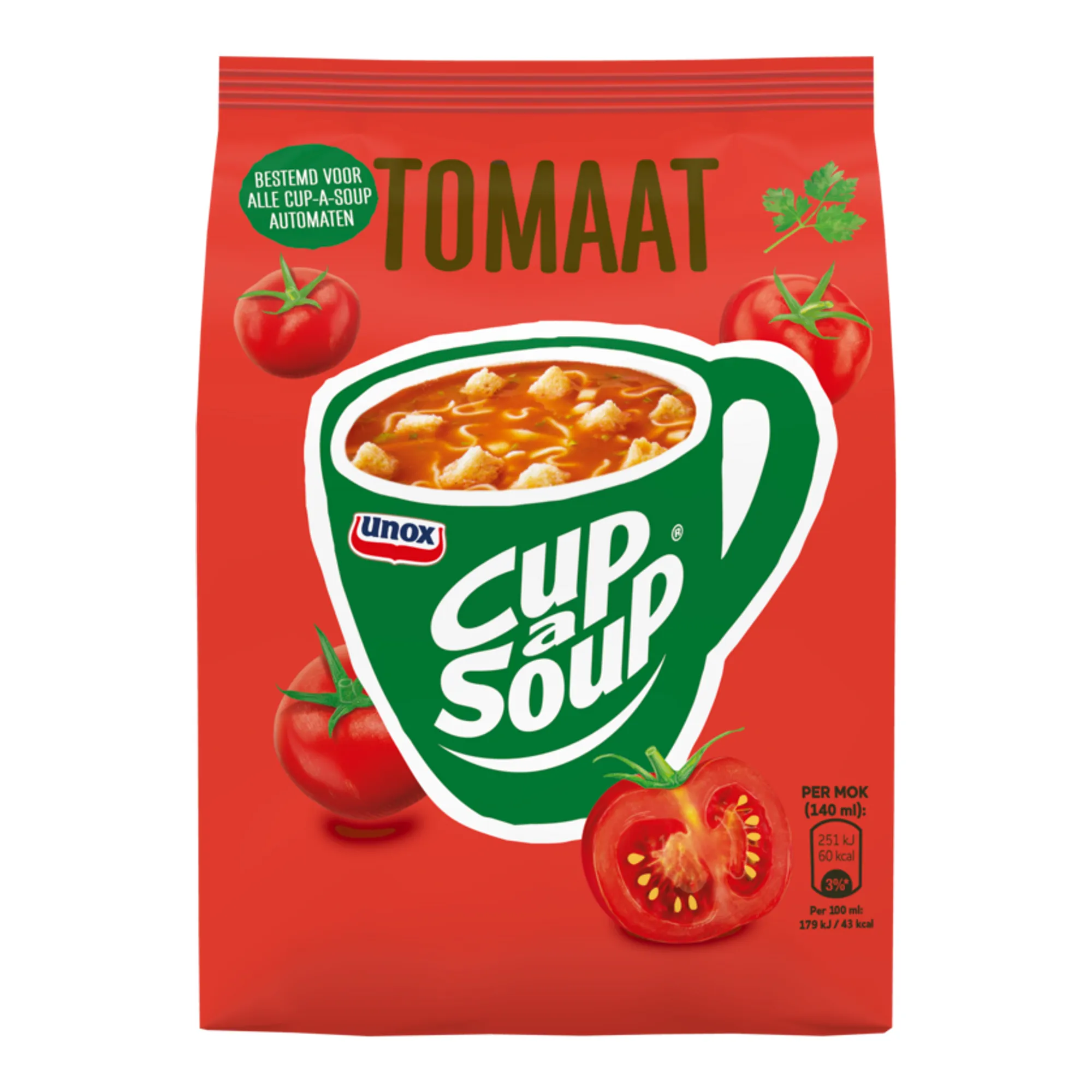 Unox Cup-a-Soup Vendingzak Tomaat (40-porties)
