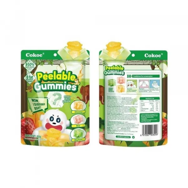 Cokoc Peelable Gummies Mixed Fruit (50x 60gr)