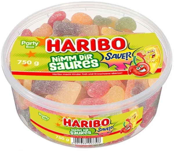 Haribo Nimm Dir Saures Party Box (12x 750gr) - Afbeelding 2