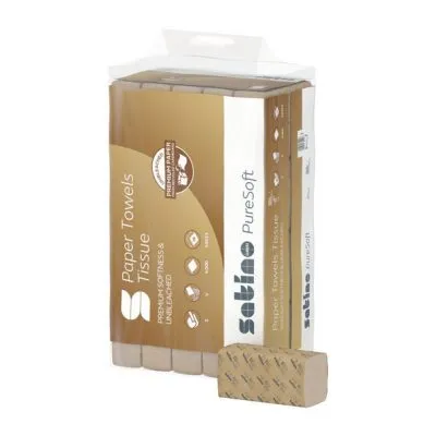 Satino PureSoft Handdoekpapier V-Vouw 24×23 cm