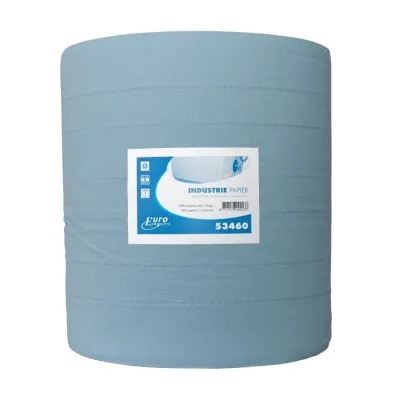 Industriepapier blauw sterk 3-lg 400mtr 37cm
