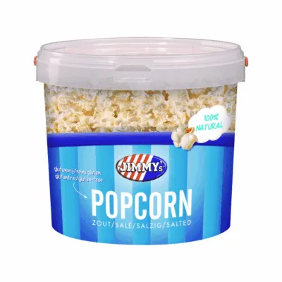 Jimmys popcorn zout emmer (12x 140gr)