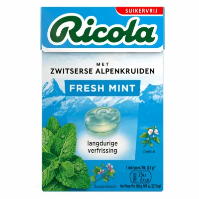 Ricola Fresh Mint doosje (20x 50gr)