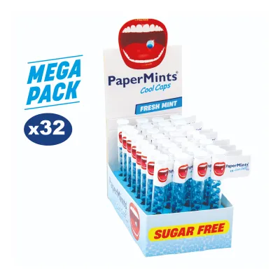Papermints Cool Caps Fresh Mint (32x 18 stuks)