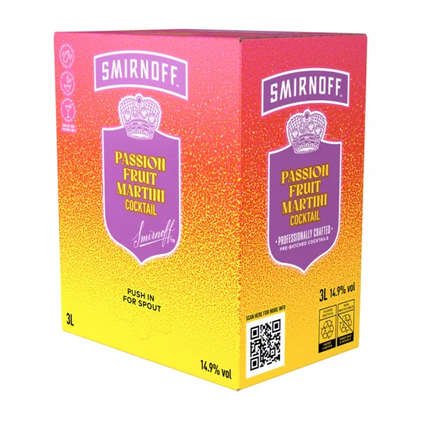 Smirnoff Passion Fruit Martini Bag-in-Box (3 liter)