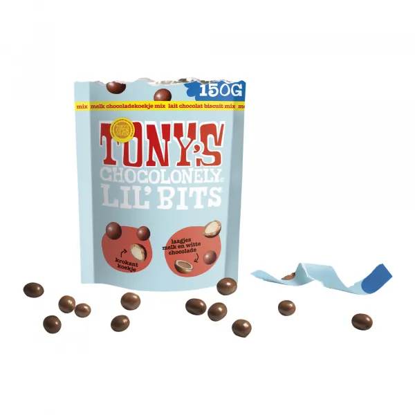 Tony’s Chocolonely Lil’ Bits Chocoladekoekje mix zak (8x 150gr)