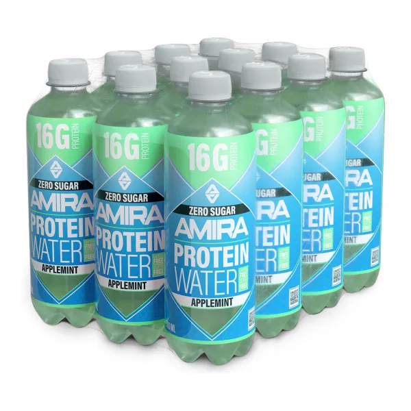 Amira Protein Water Applemint PET (12x 50cl)