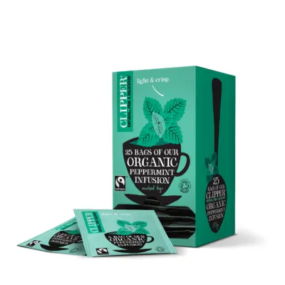 Clipper Fairtrade Infusion Peppermint BIO (6x 25 stuks)